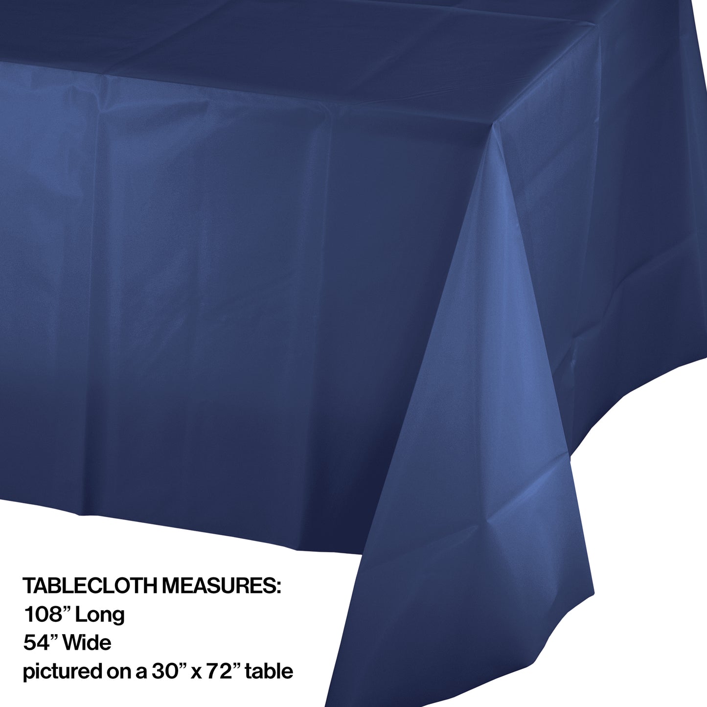 Navy Plastic Tablecloths 12 ct