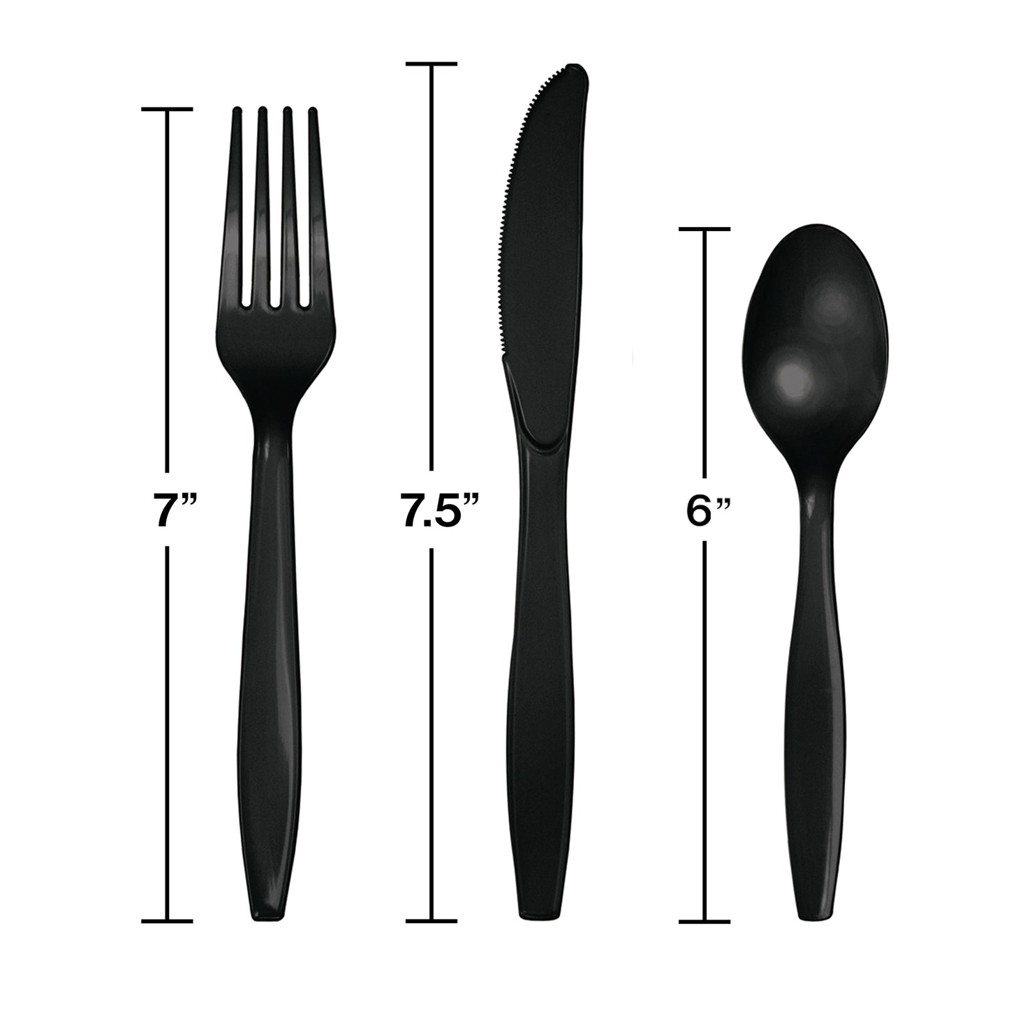 Black Velvet Assorted Plastic Cutlery 288 ct