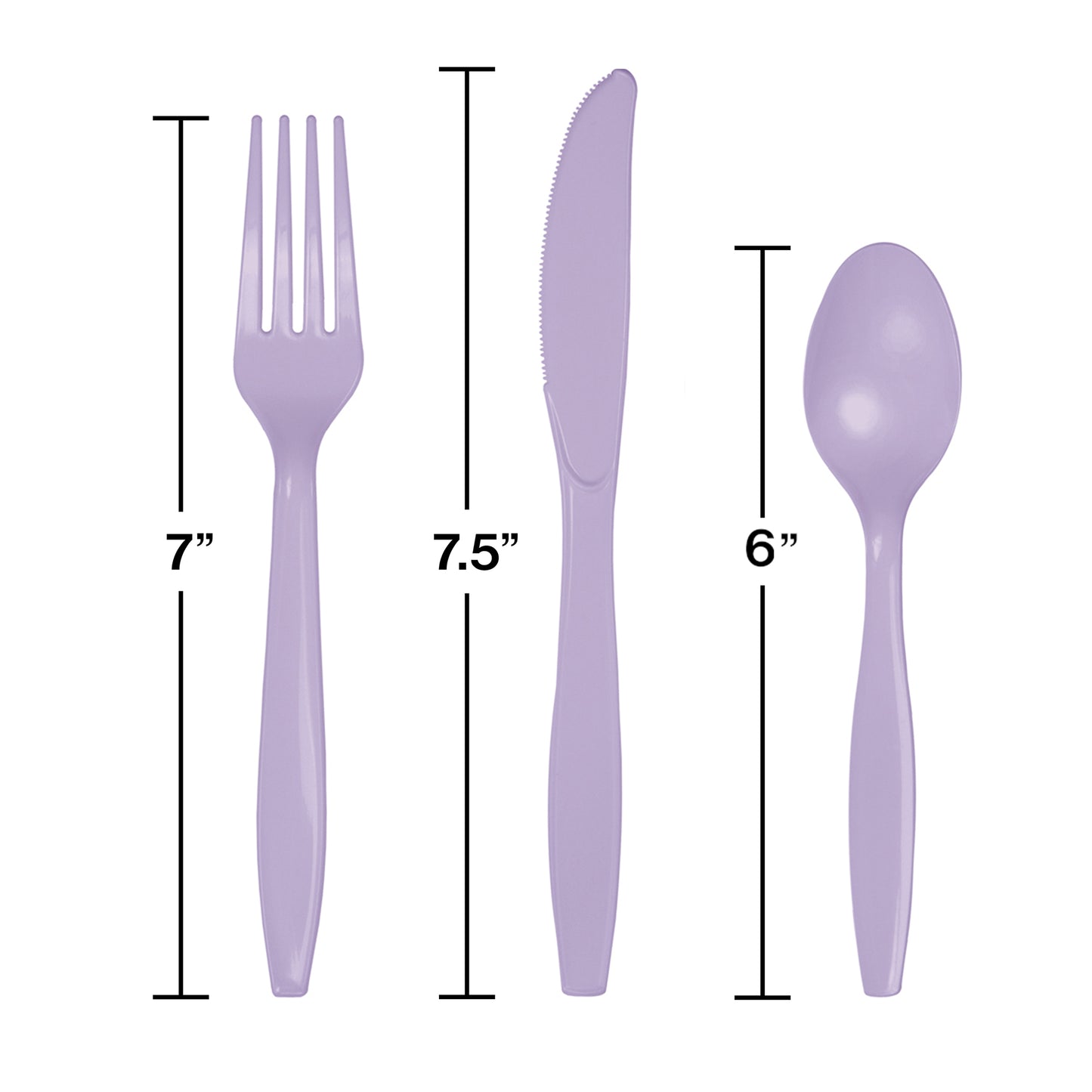 Luscious Lavender Assorted Plastic Cutlery 288 ct