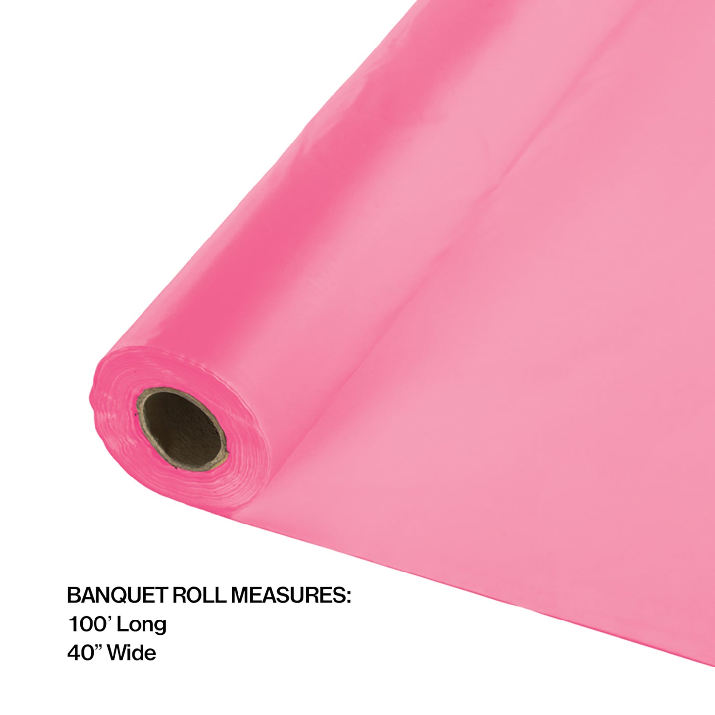 Candy Pink Banquet Table Roll 1 ct