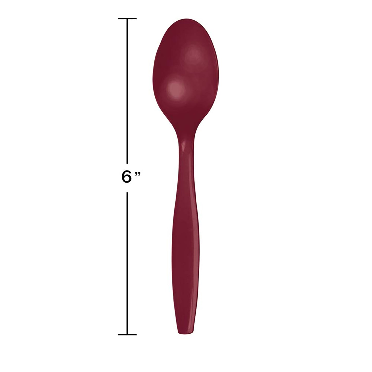Burgundy Plastic Spoons 288 ct