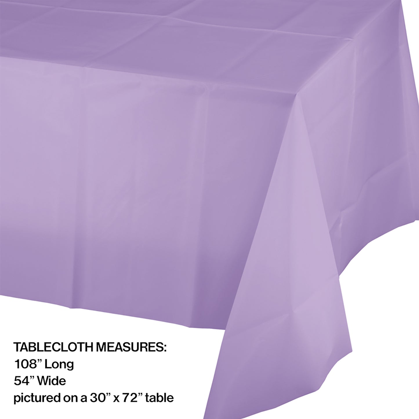 Luscious Lavender Plastic Tablecloths 12 ct