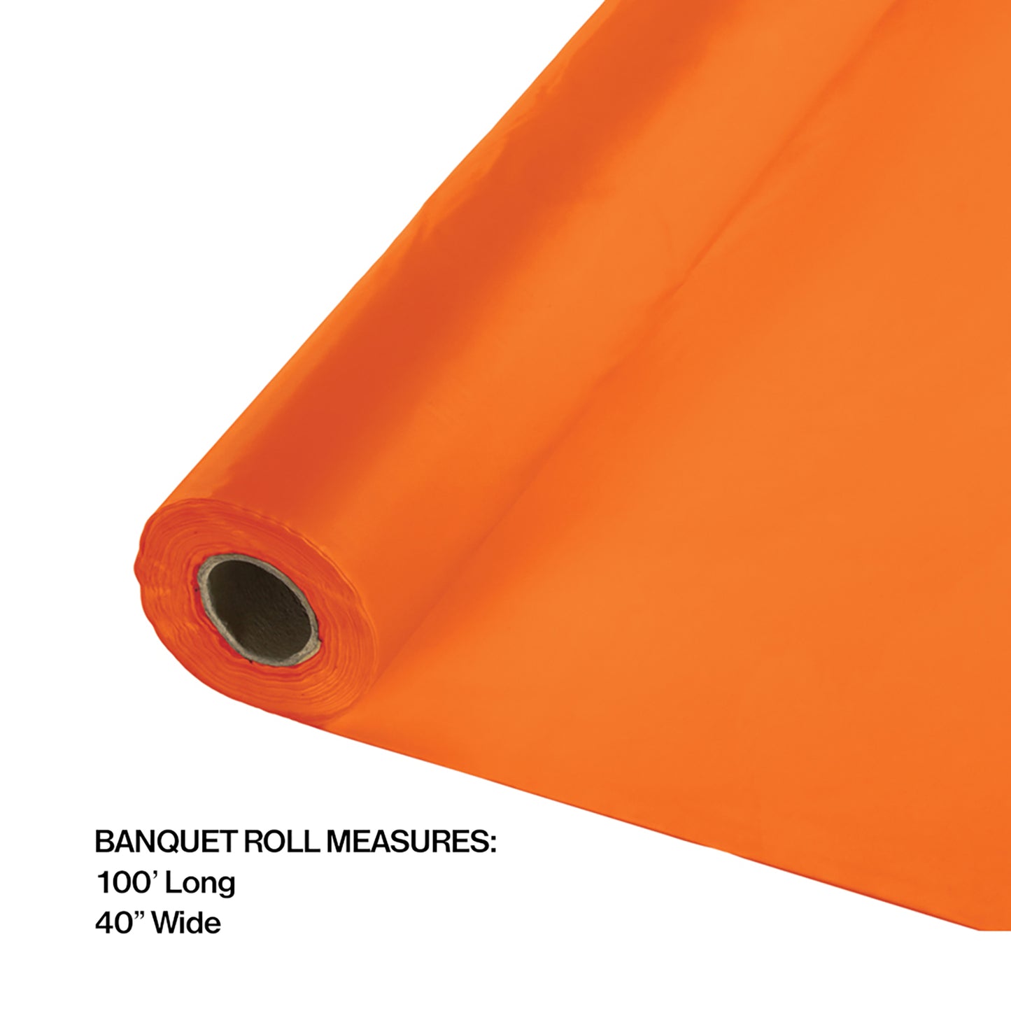Sunkissed Orange Banquet Table Roll 1 ct