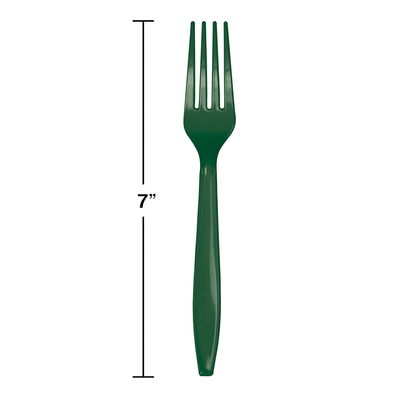 Hunter Green Plastic Forks 288 ct