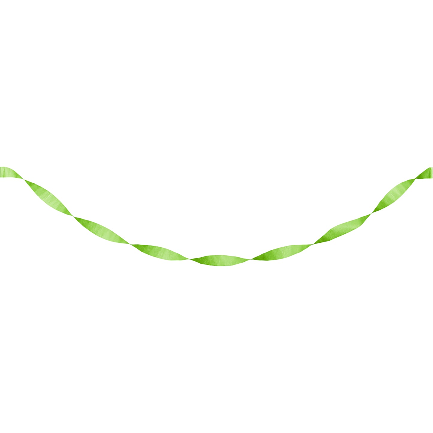 Fresh Lime Green Crepe Streamers 12 ct
