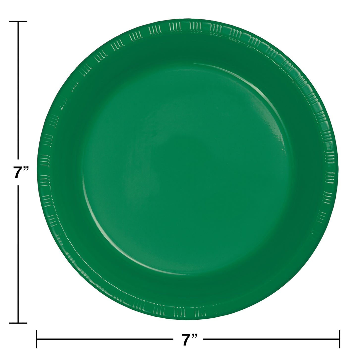 Emerald Green Plastic Dessert Plates 240 ct
