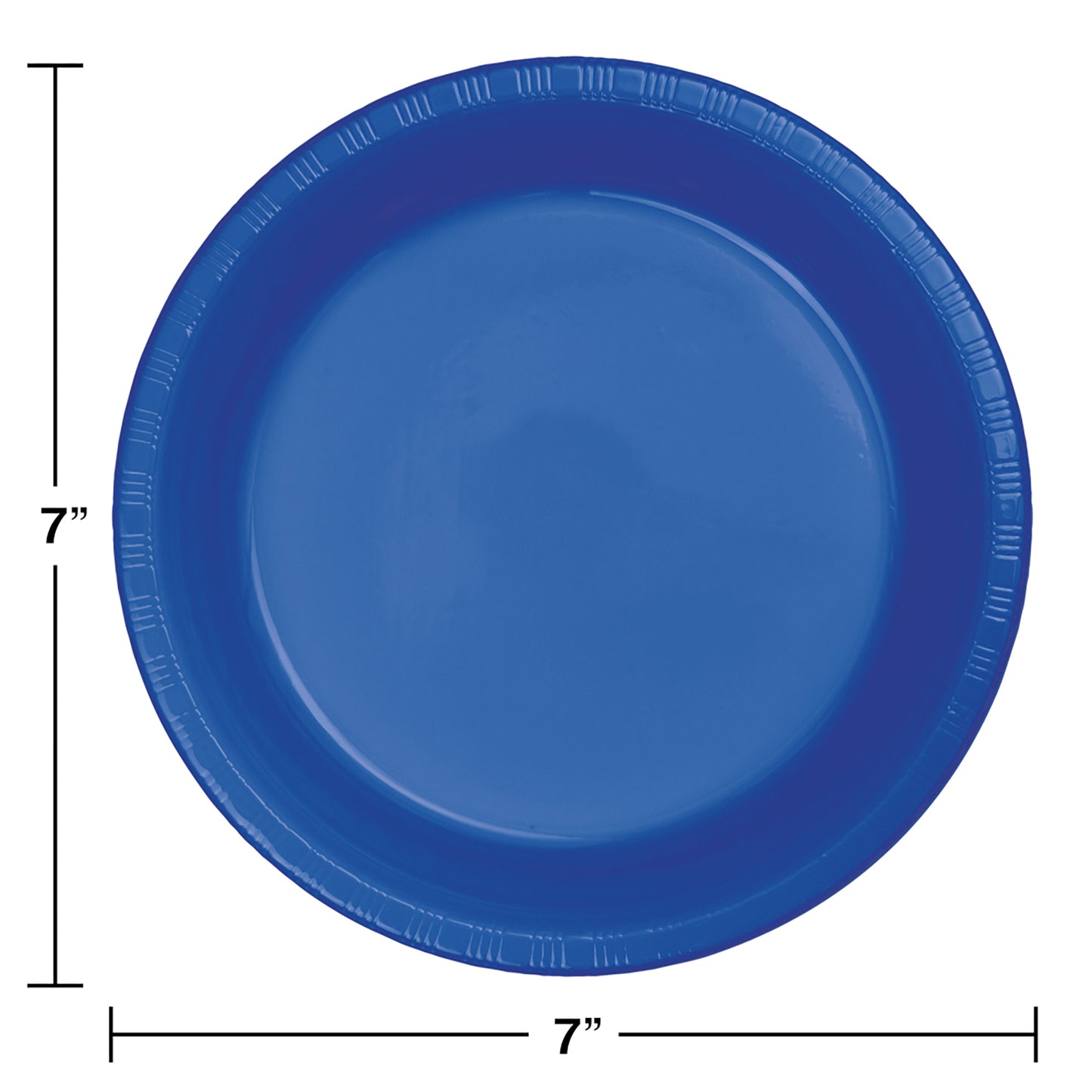 Cobalt Blue Plastic Dessert Plates 240 ct