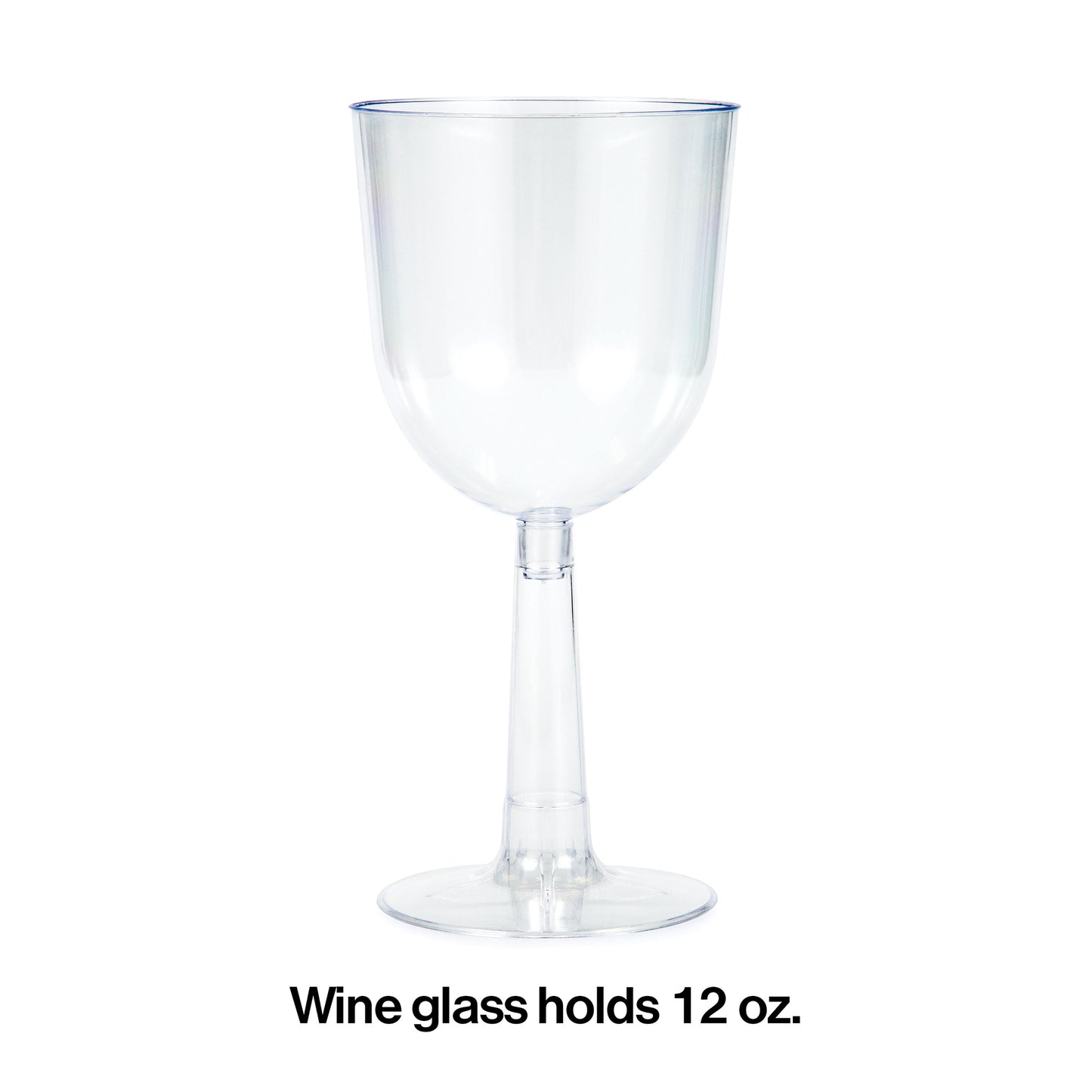 12 oz Plastic Wine Glasses 48 ct