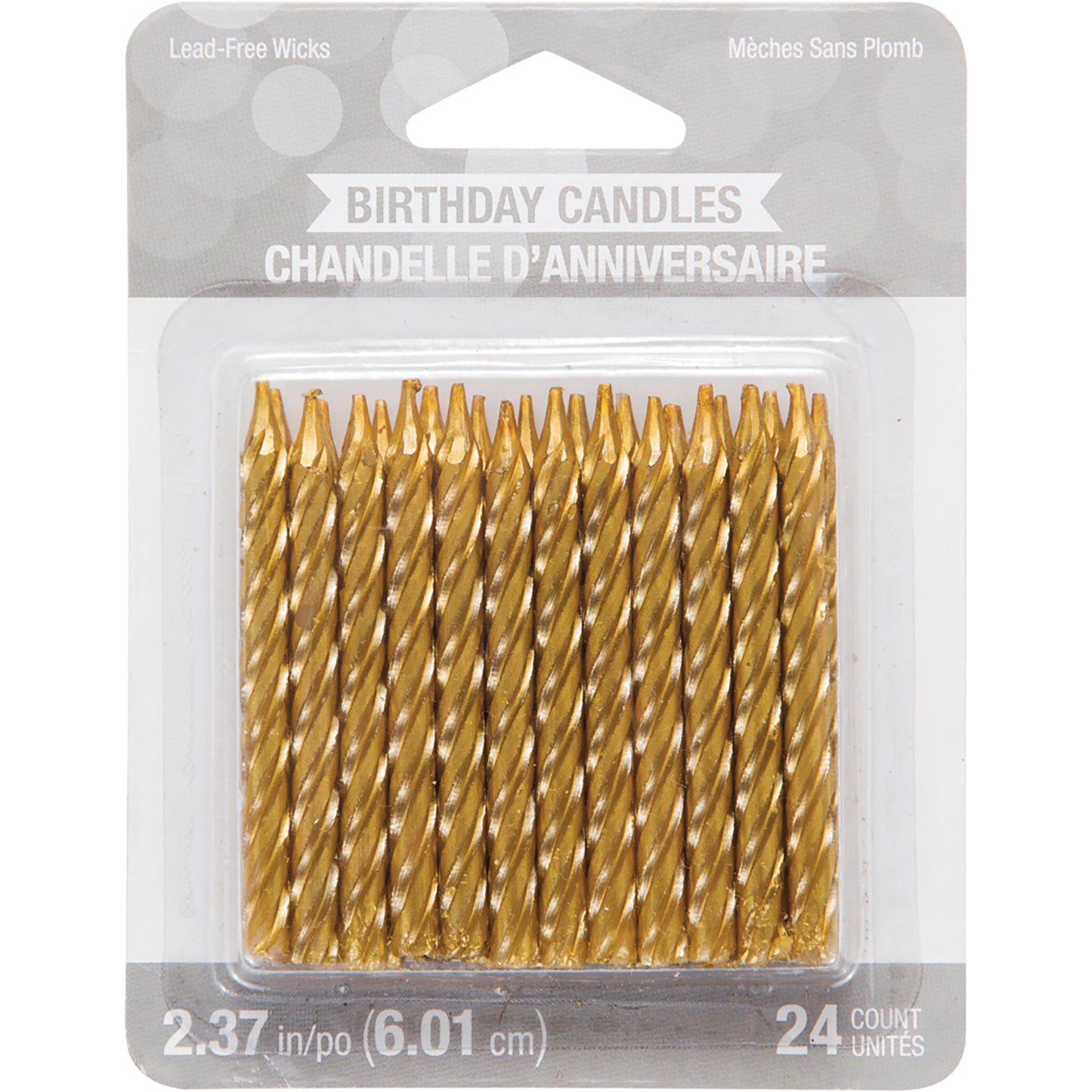 Gold Birthday Candles 288 ct