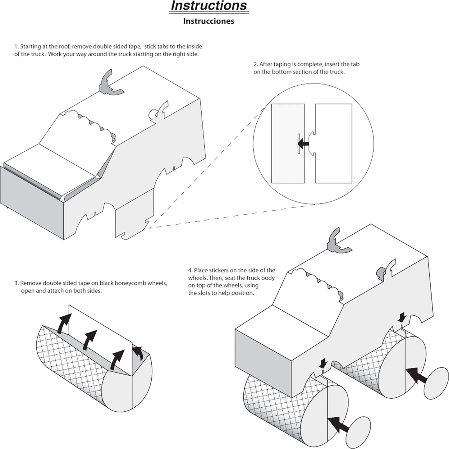 Monster Truck Centerpieces 6 ct