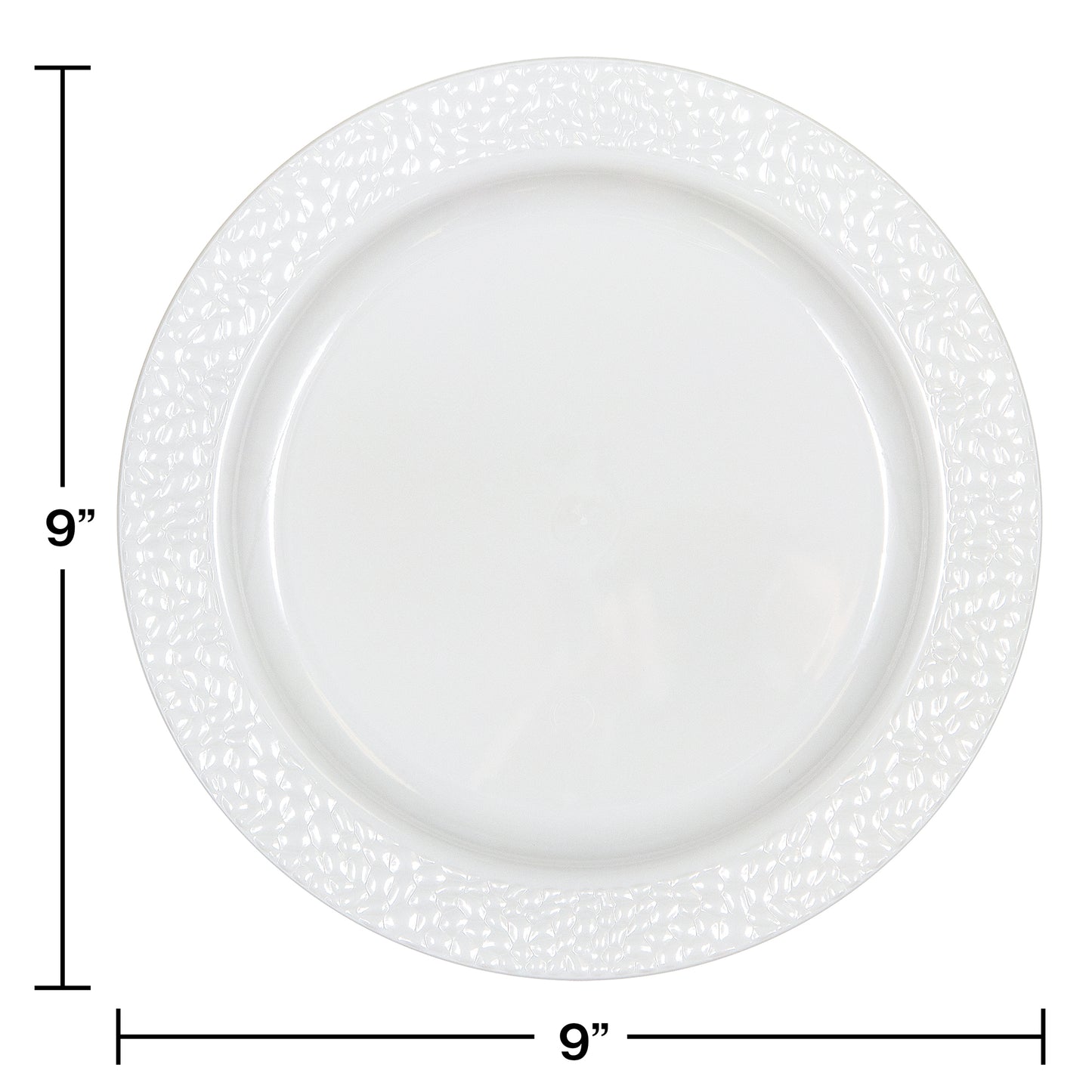 Pearl Pebble Plastic Dinner Plates 120 ct