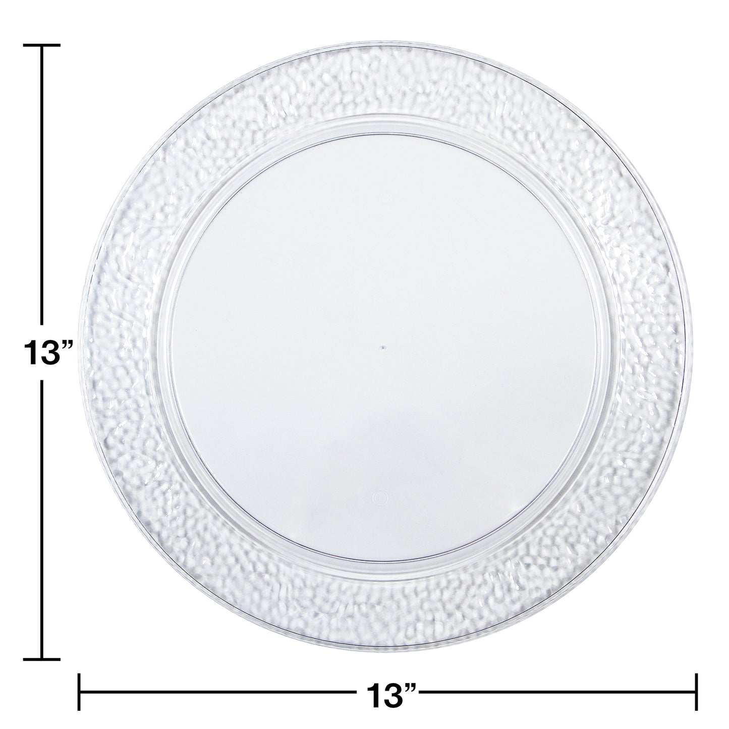 Clear Pebble Plastic Trays 24 ct