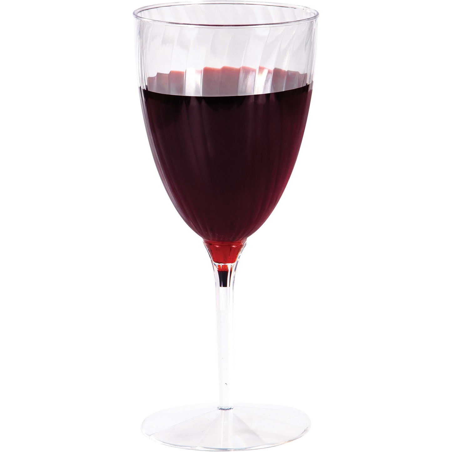 Clear 8 oz Plastic Wine Glasses 96 ct