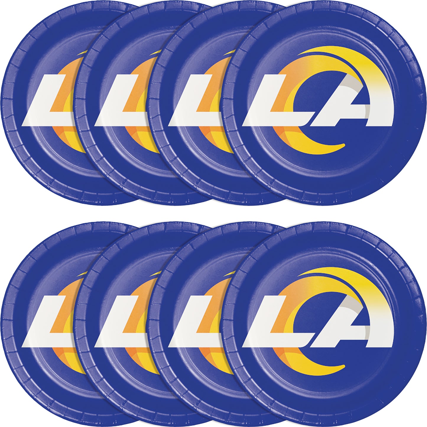 Los Angeles Rams Dinner Plates 96 ct