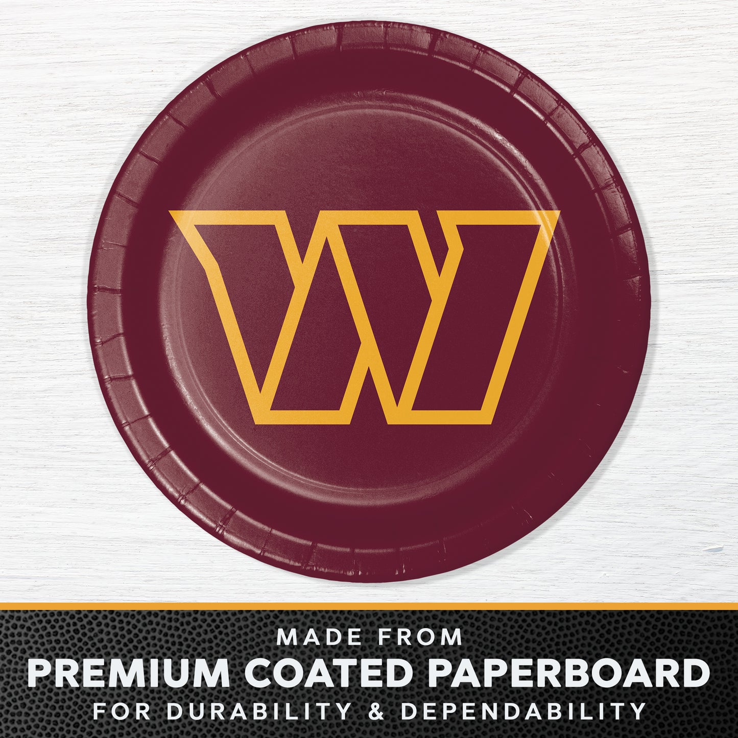 Washington Commanders Paper Plates 96 ct