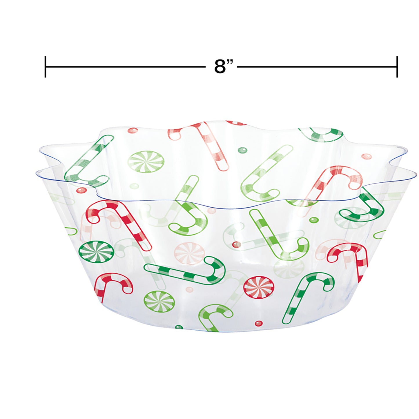 Christmas Candy Fluted Bowls 12 ct