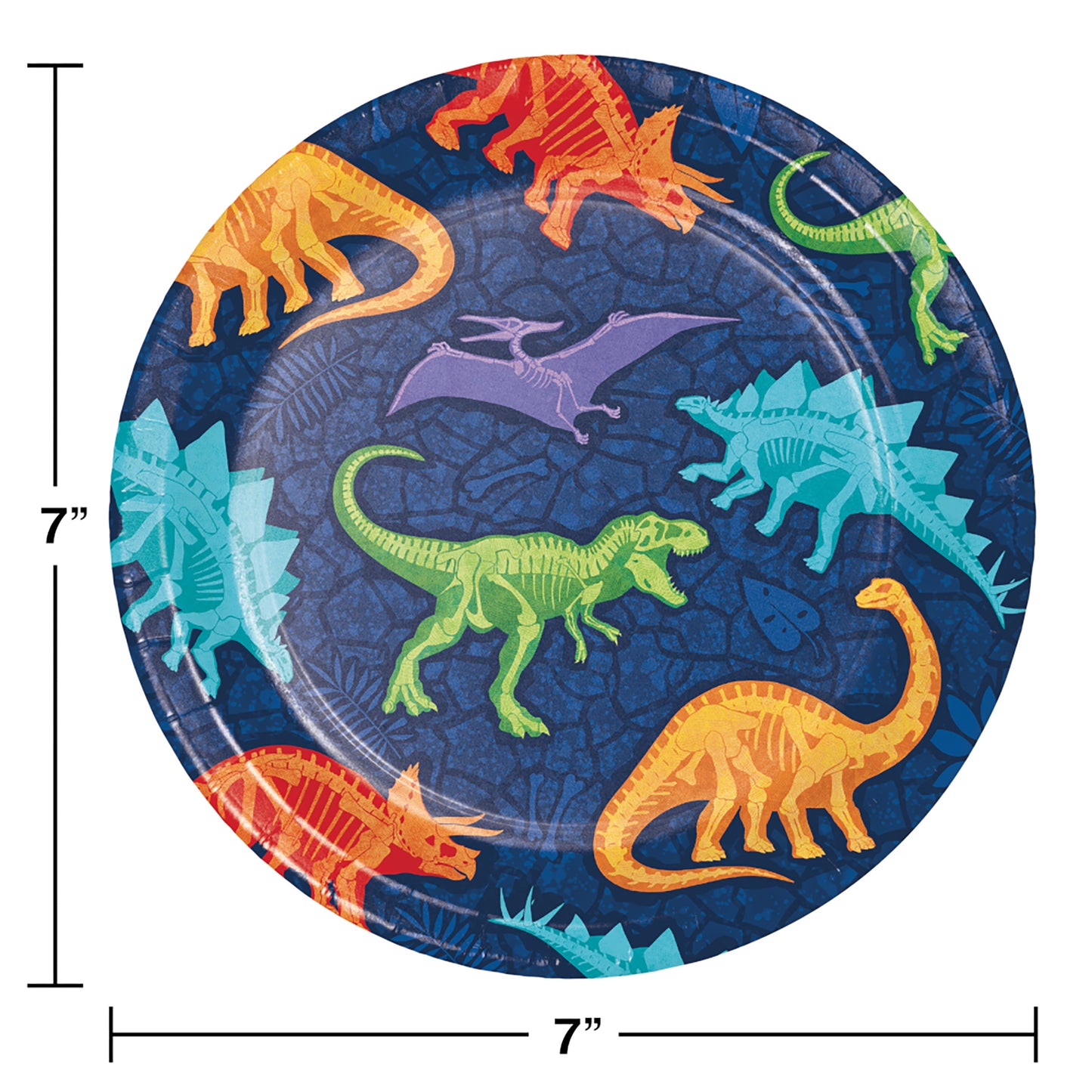 Dino Dig Dessert Plates 96 ct