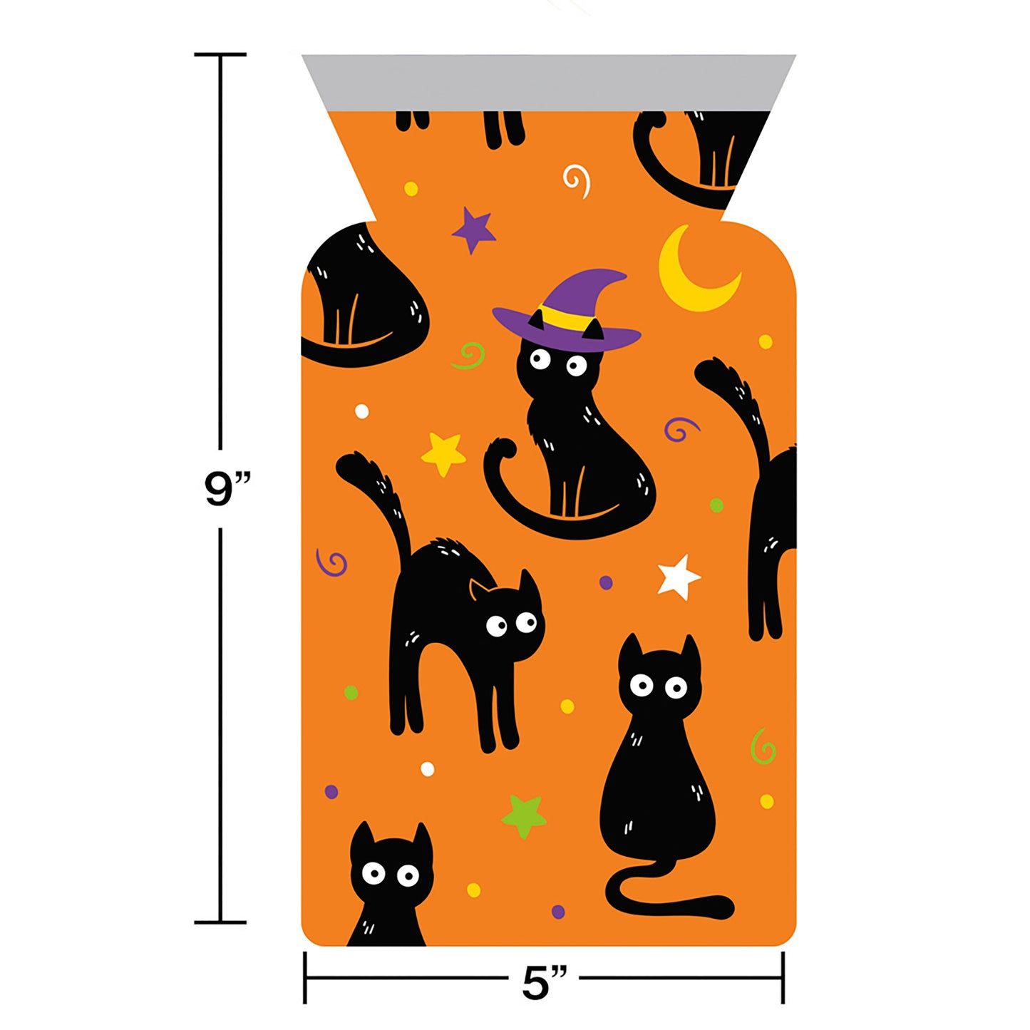 Black Cat Halloween Favor and Treat Bags 144 ct