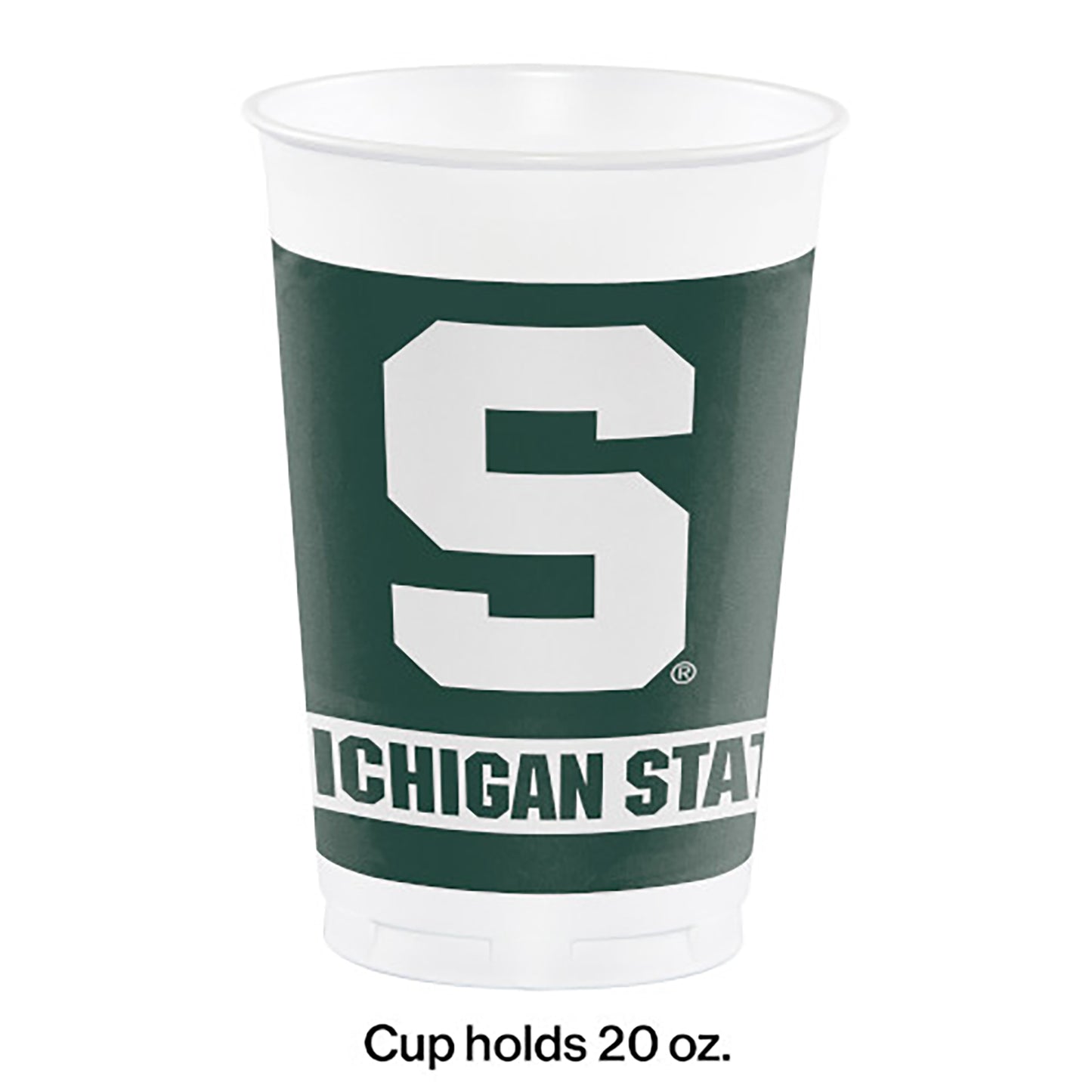 Michigan State University 20 oz Plastic Cups 96 ct