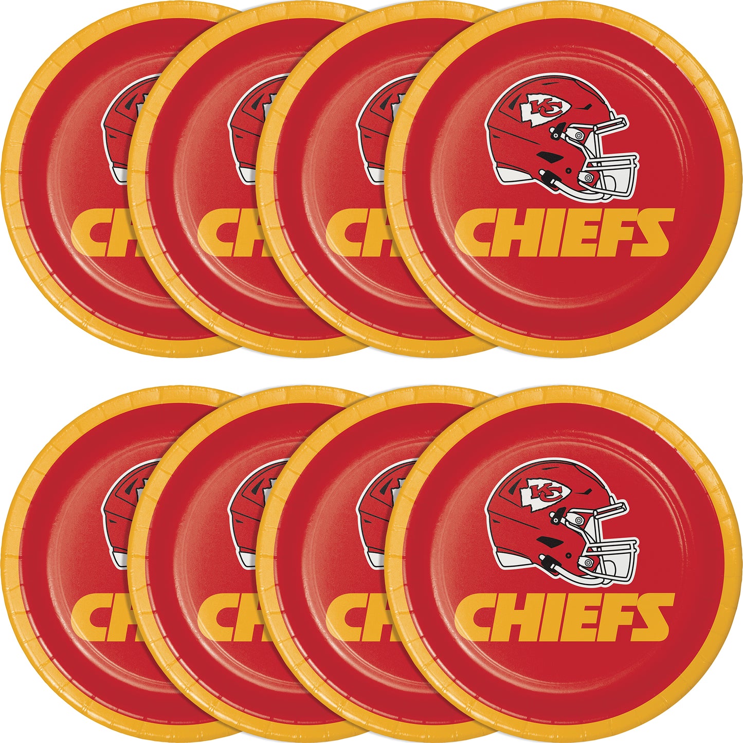 Kansas City Chiefs Dessert Plates 96 ct