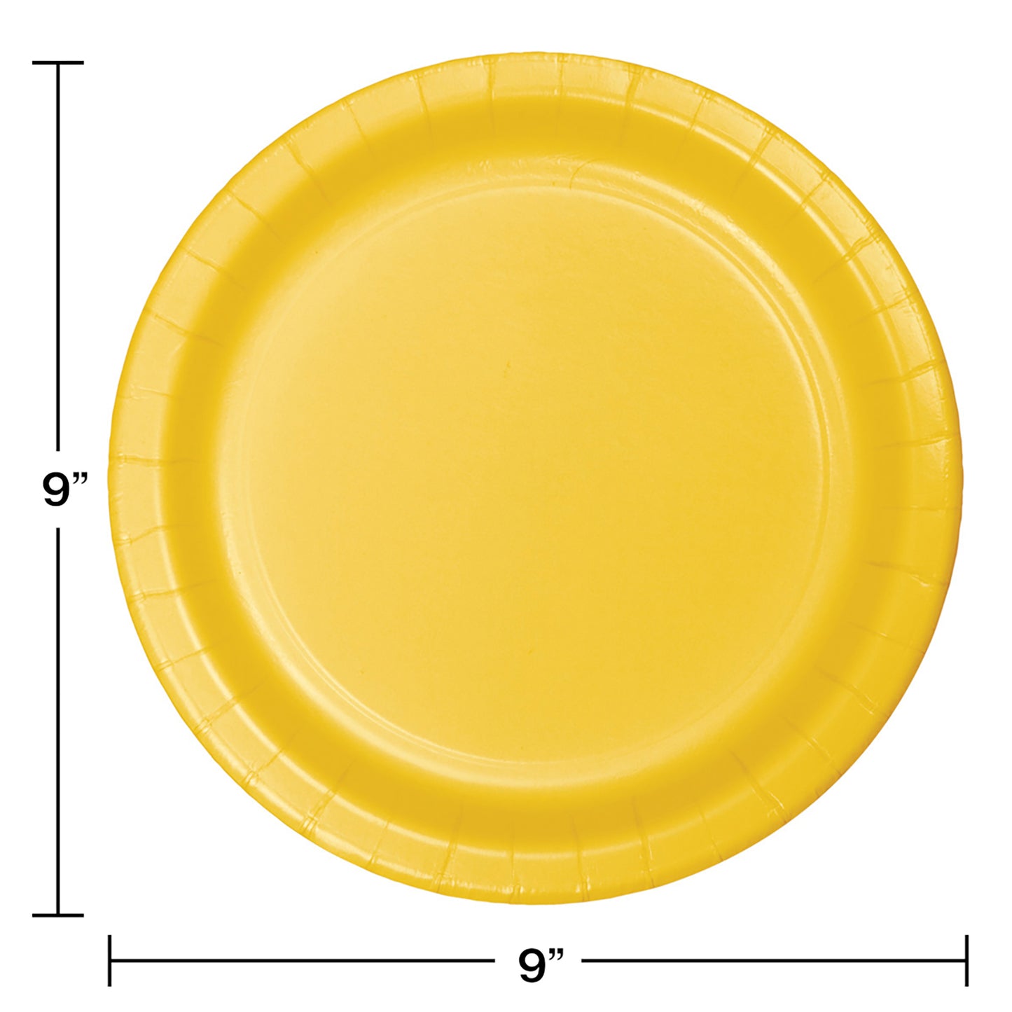 School Bus Yellow SturdyStyle Dinner Plates 240 ct