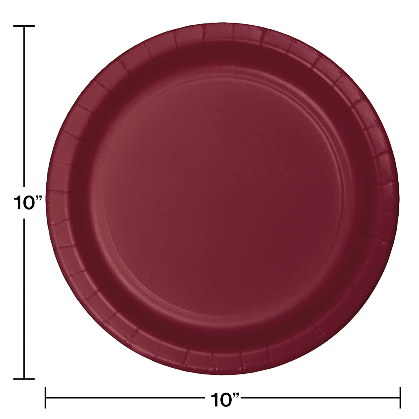 Burgundy SturdyStyle Banquet Plates 240 ct