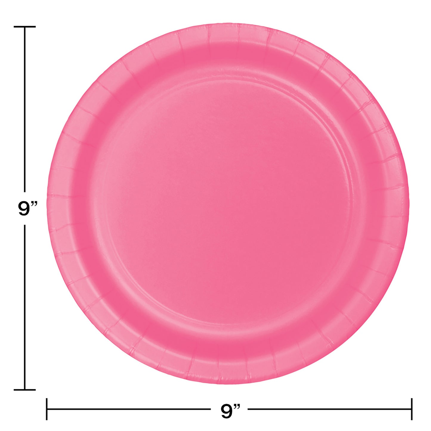 Value Friendly Candy Pink Dinner Plates 96 ct