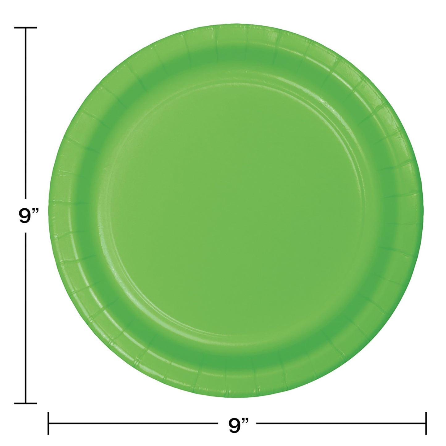 Value Friendly Fresh Lime Green Dinner Plates 96 ct