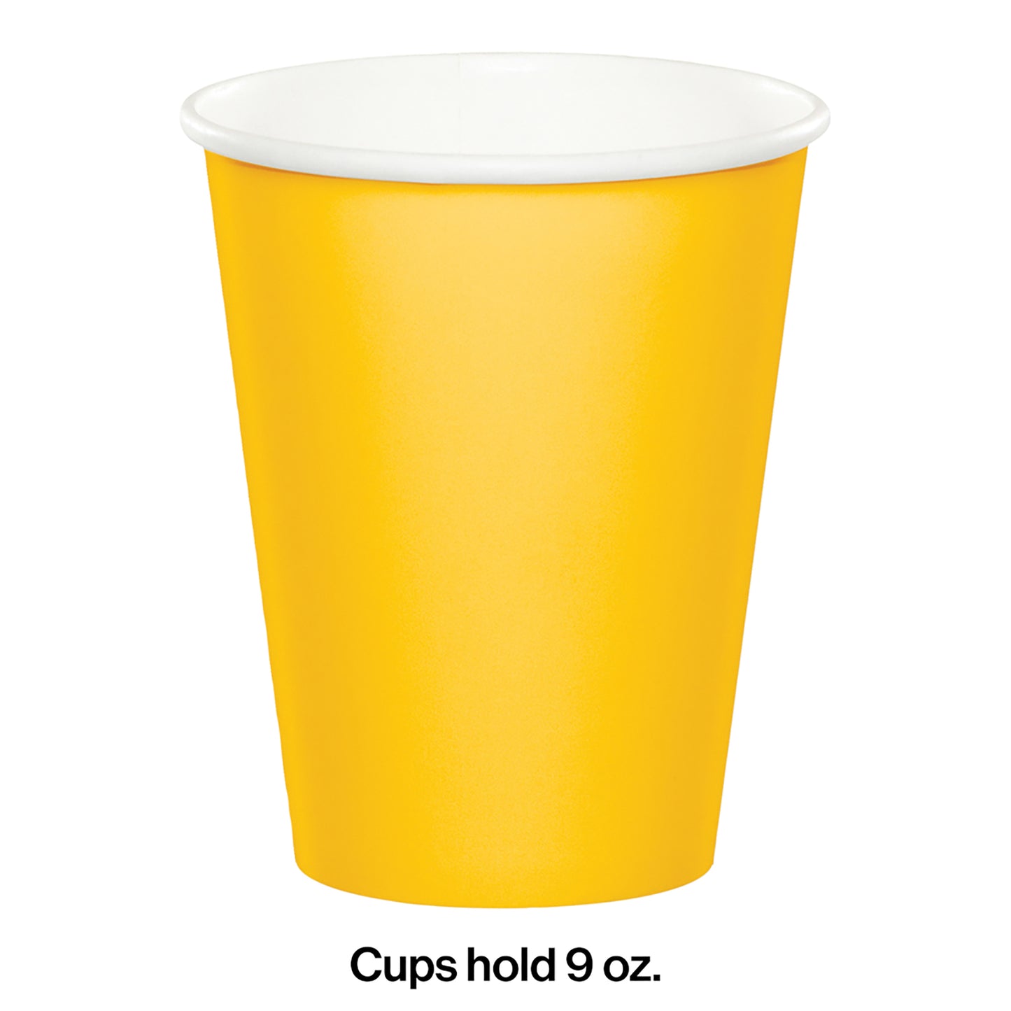 School Bus Yellow 9 oz Hot & Cold Cups 240 ct
