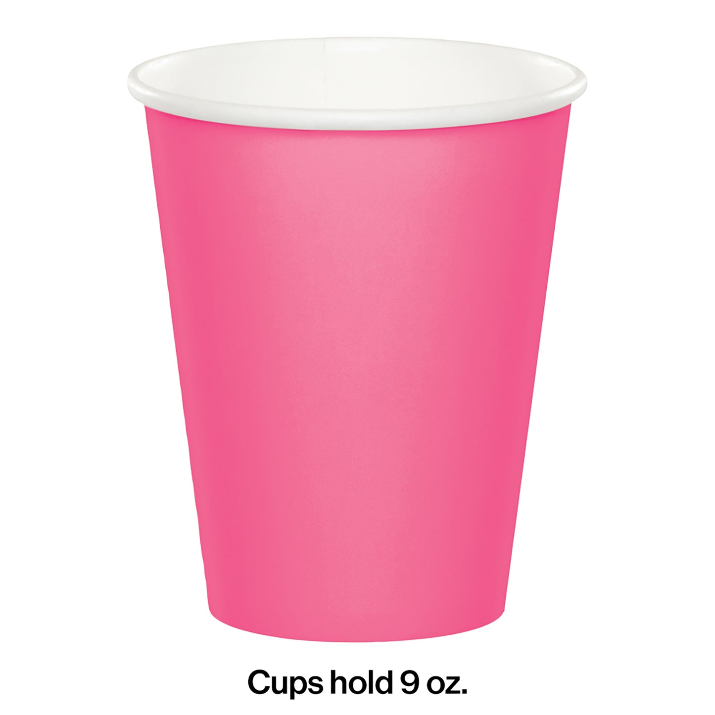 Value Friendly Candy Pink 9 oz Hot & Cold Cups 96 ct