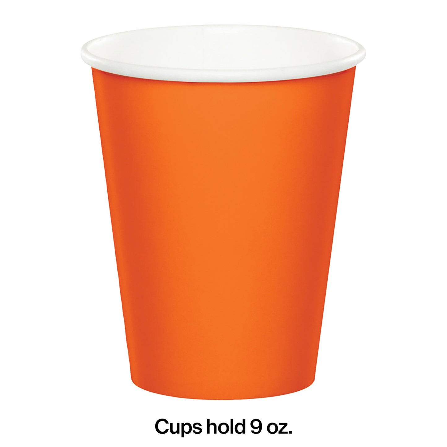 Value Friendly Sunkissed Orange 9 oz Hot & Cold Cups 96 ct