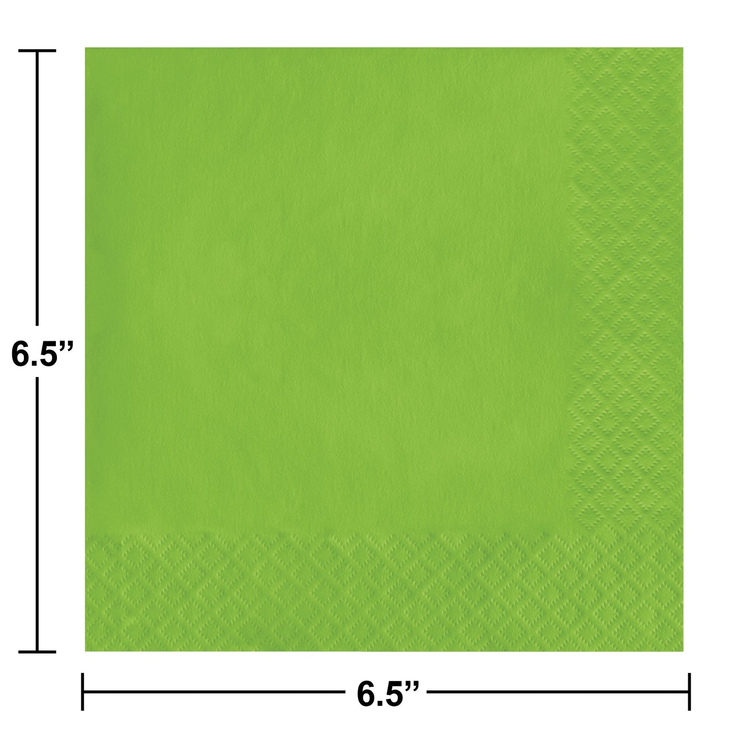 Fresh Lime 2-Ply Luncheon Napkins 600 ct Dimension Image
