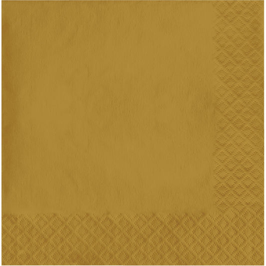 Glittering Gold 2-Ply Luncheon Napkins 600 ct