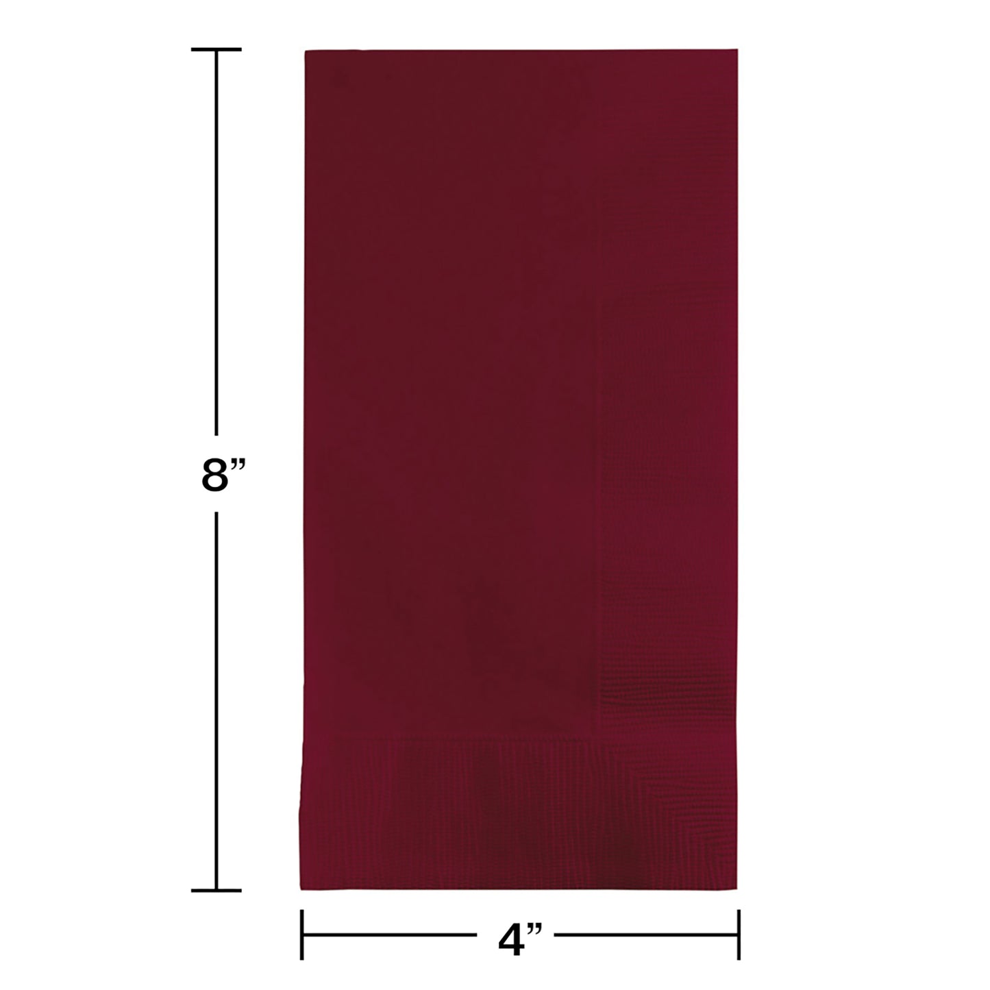 Burgundy 2-Ply Dinner Napkins 600 ct