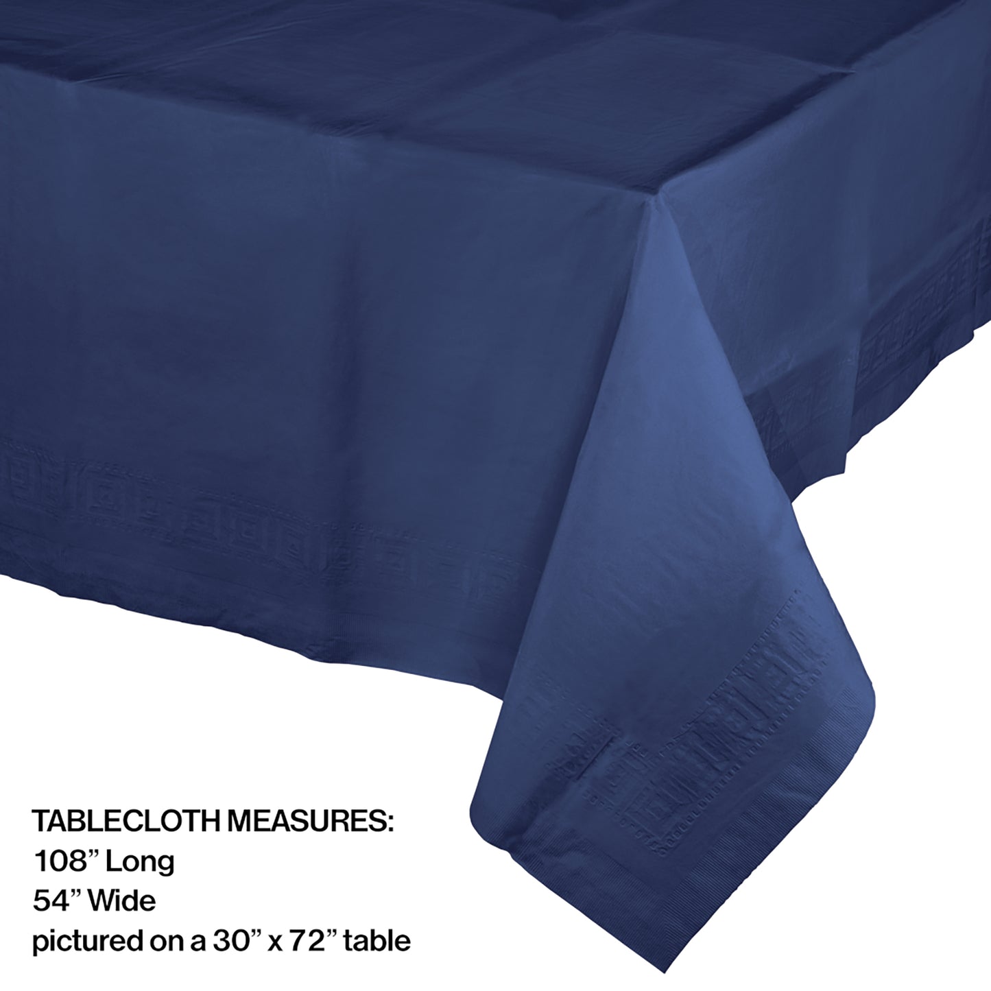 Navy Paper Tablecloths 6 ct