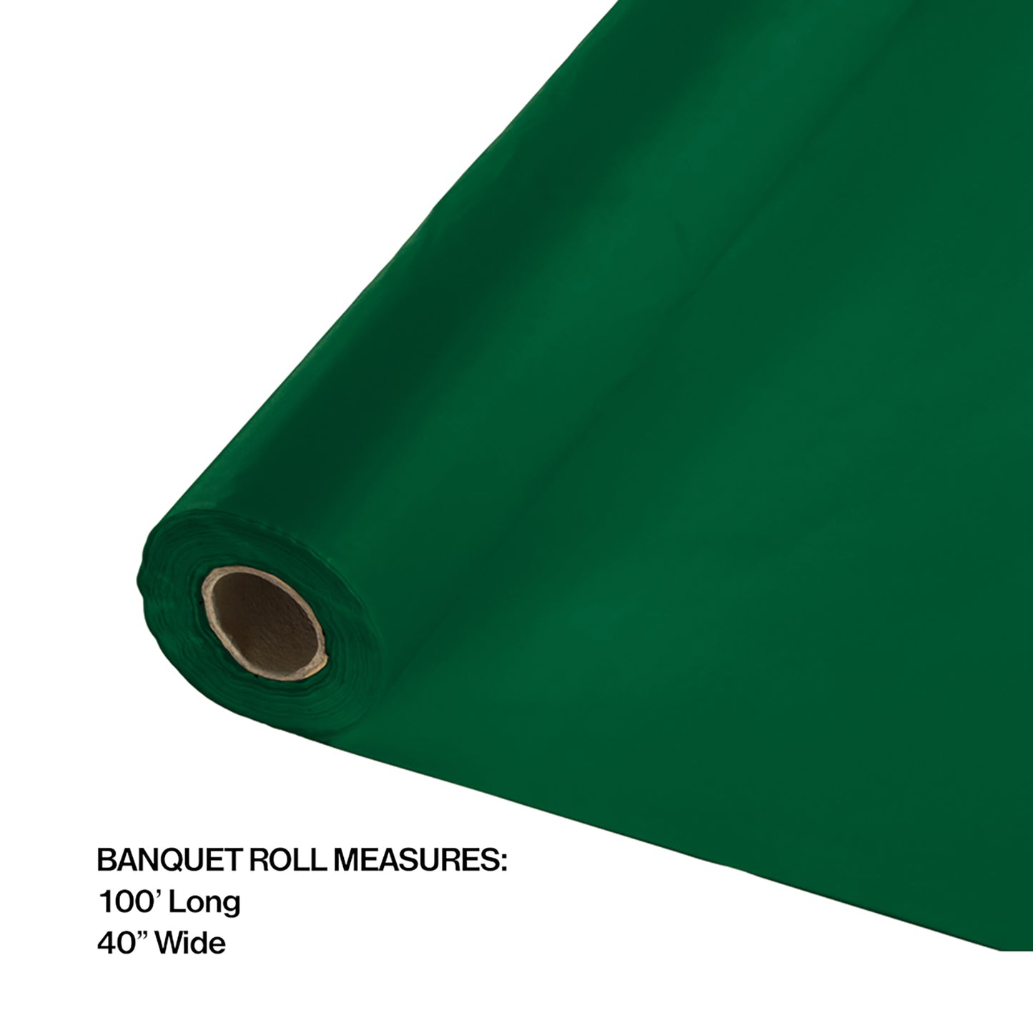 Hunter Green Banquet Table Roll 1 ct
