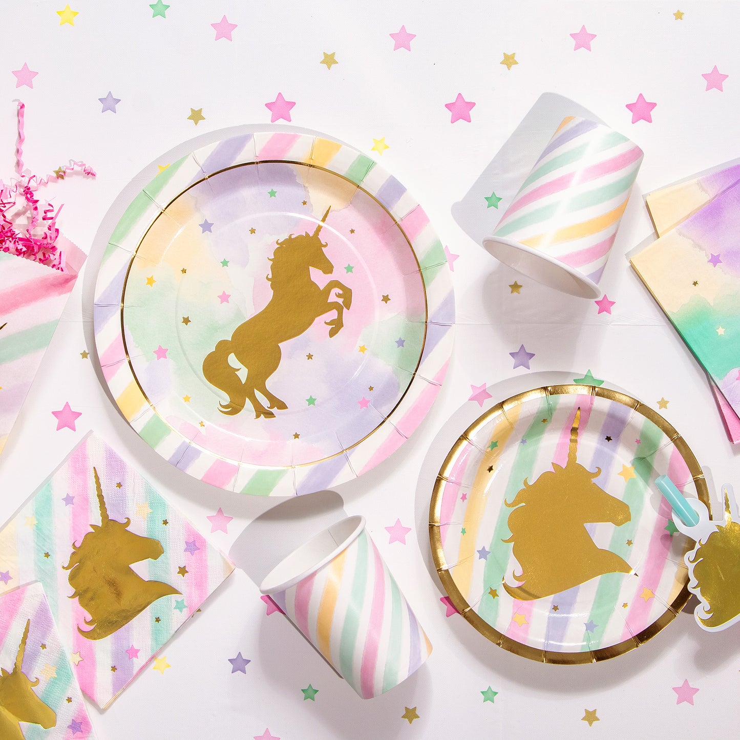 Sparkle Unicorn 9 oz Cups 96 ct
