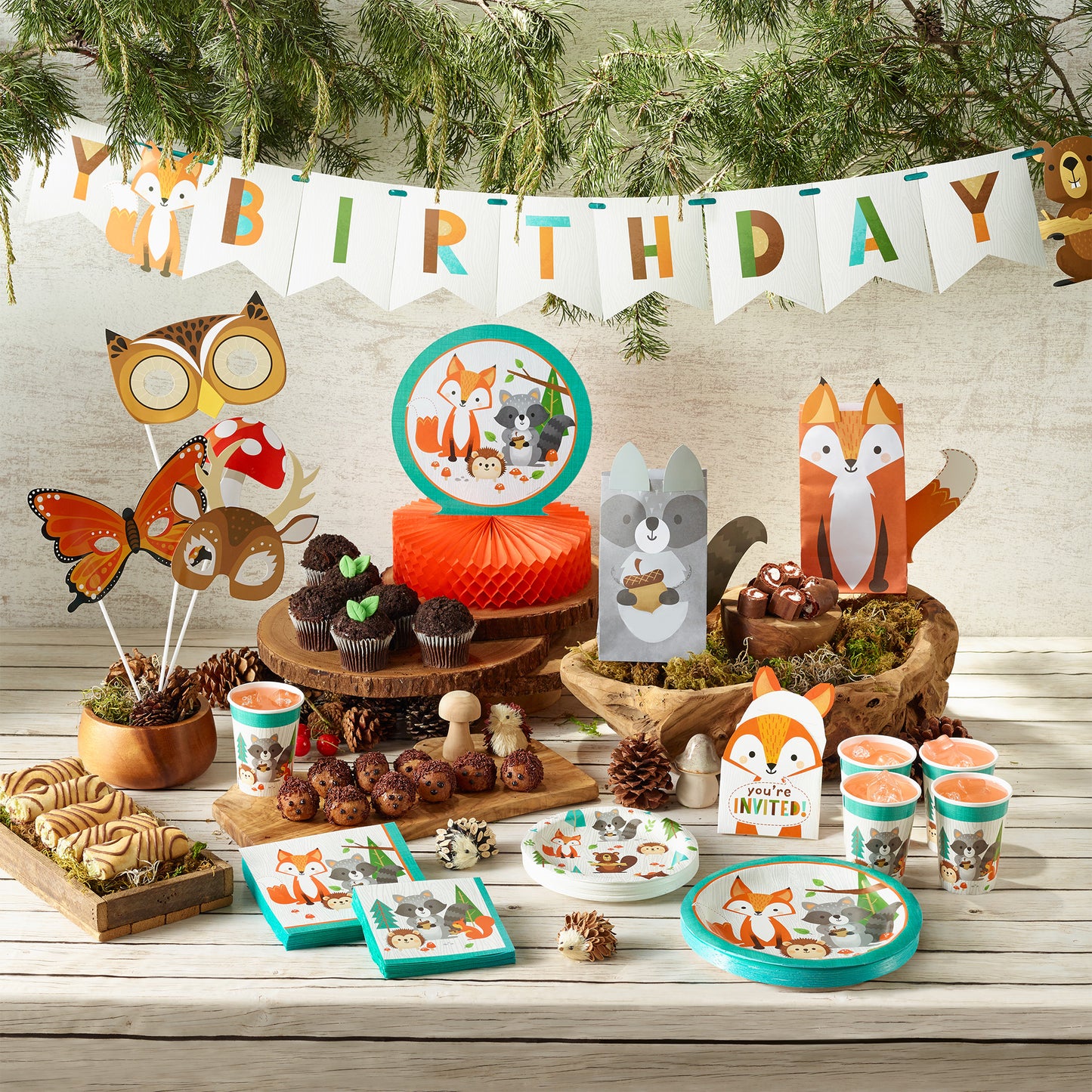 Wild One Woodland 9 oz Paper Cups 96 ct