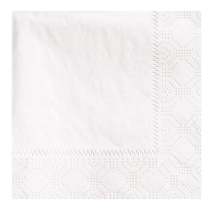 White Decorator Beverage Napkins 1,000 ct
