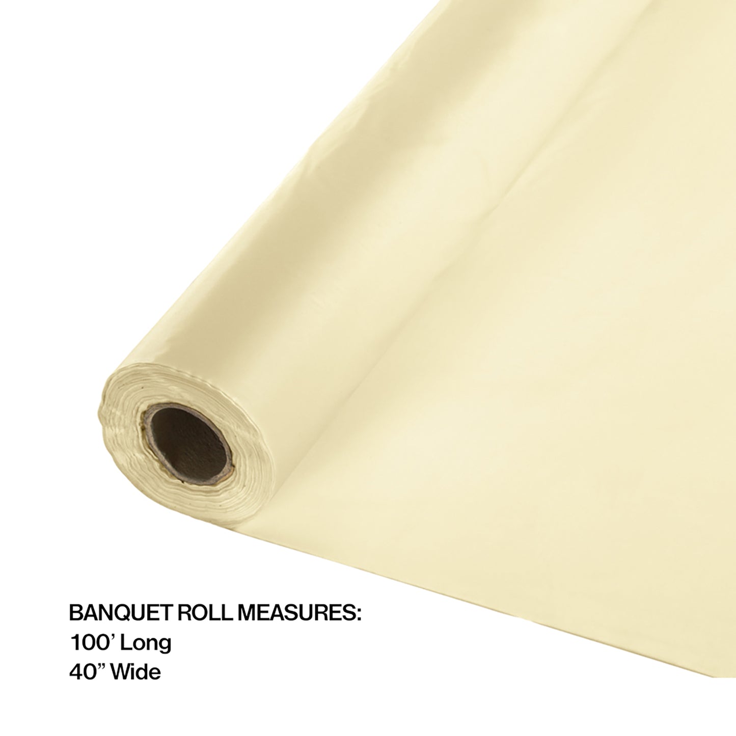 Ivory Banquet Table Roll 1 ct
