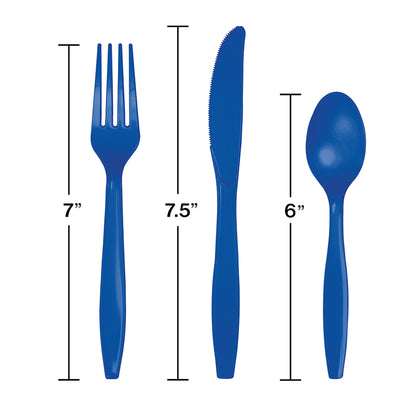 Cobalt Blue Assorted Plastic Cutlery 288 ct