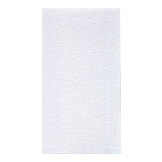 White paper napkin on a white background