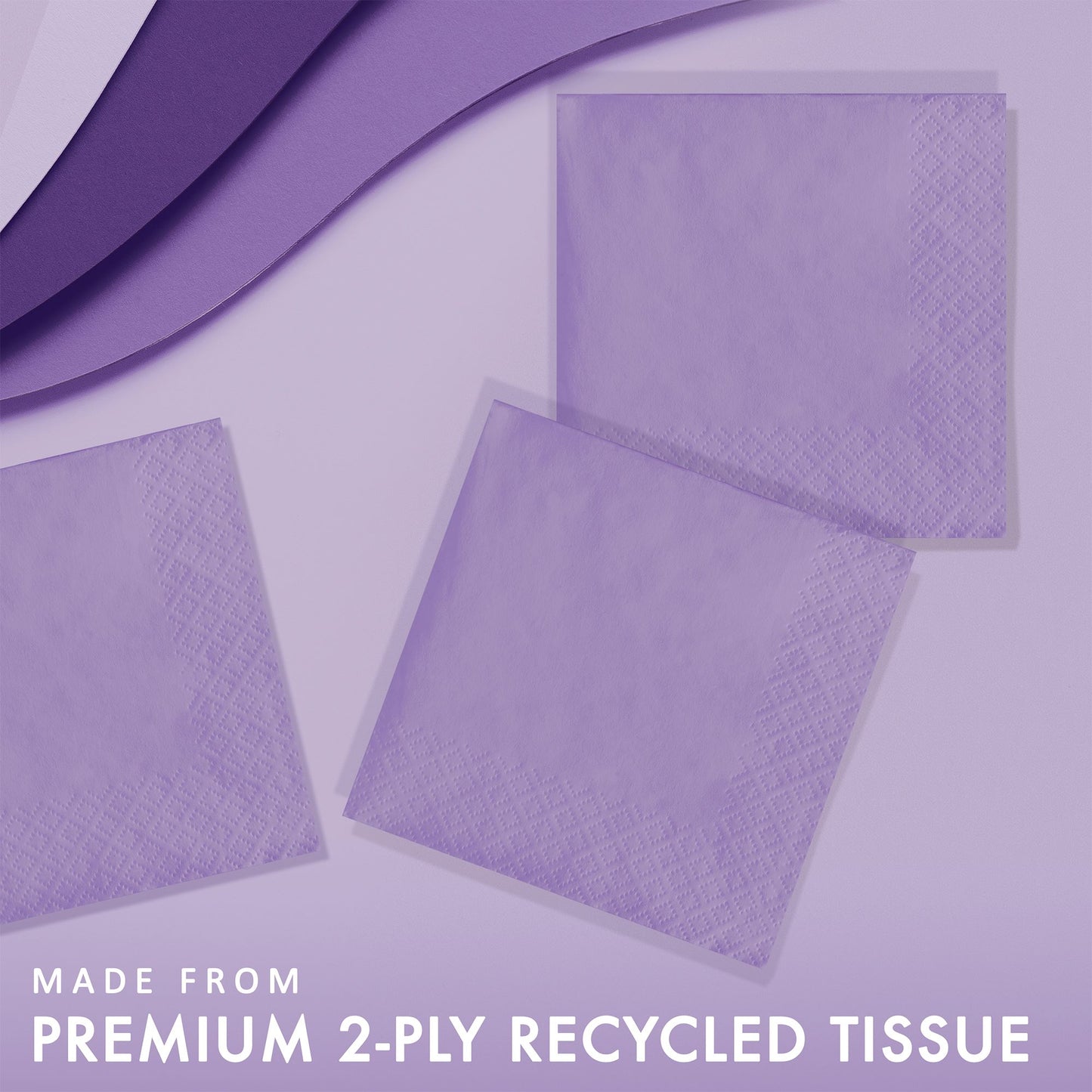 Luscious Lavender 2-Ply Beverage Napkins 600 ct Feature Image