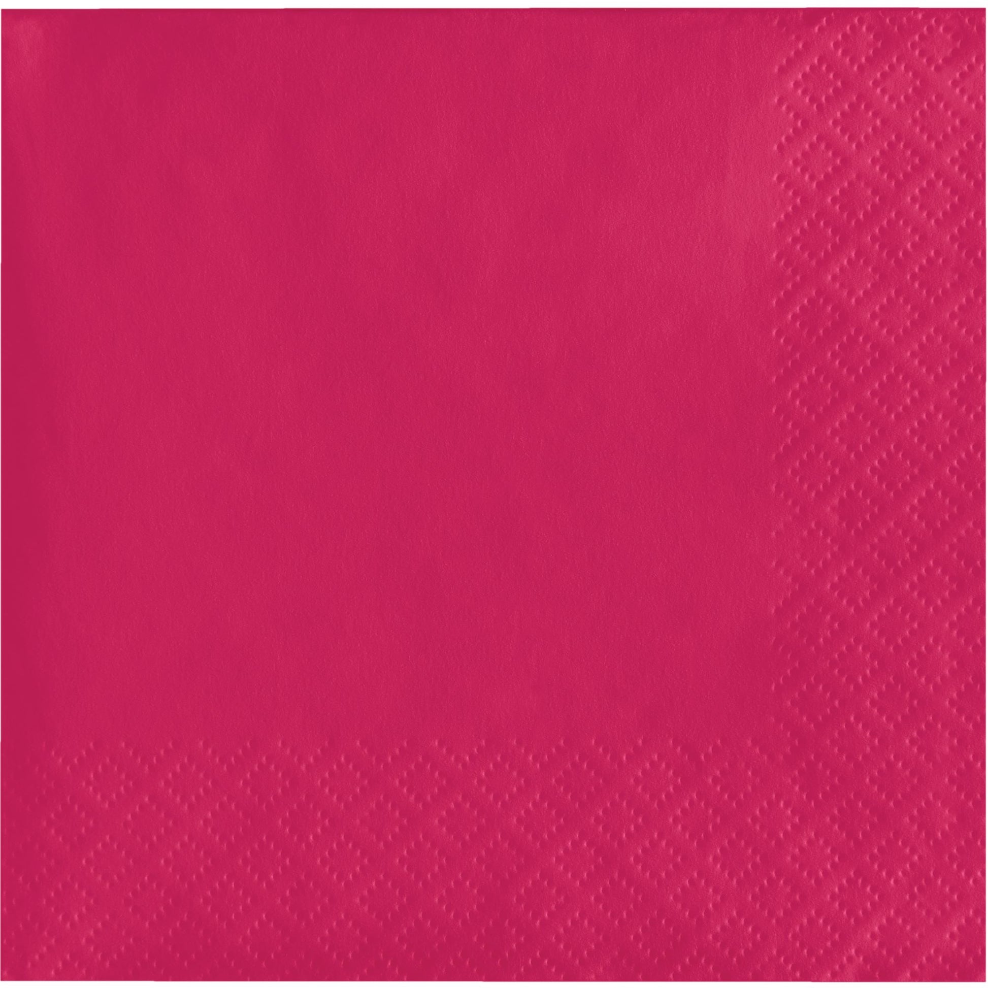 Hot Magenta 2-Ply Beverage Napkins 600 ct