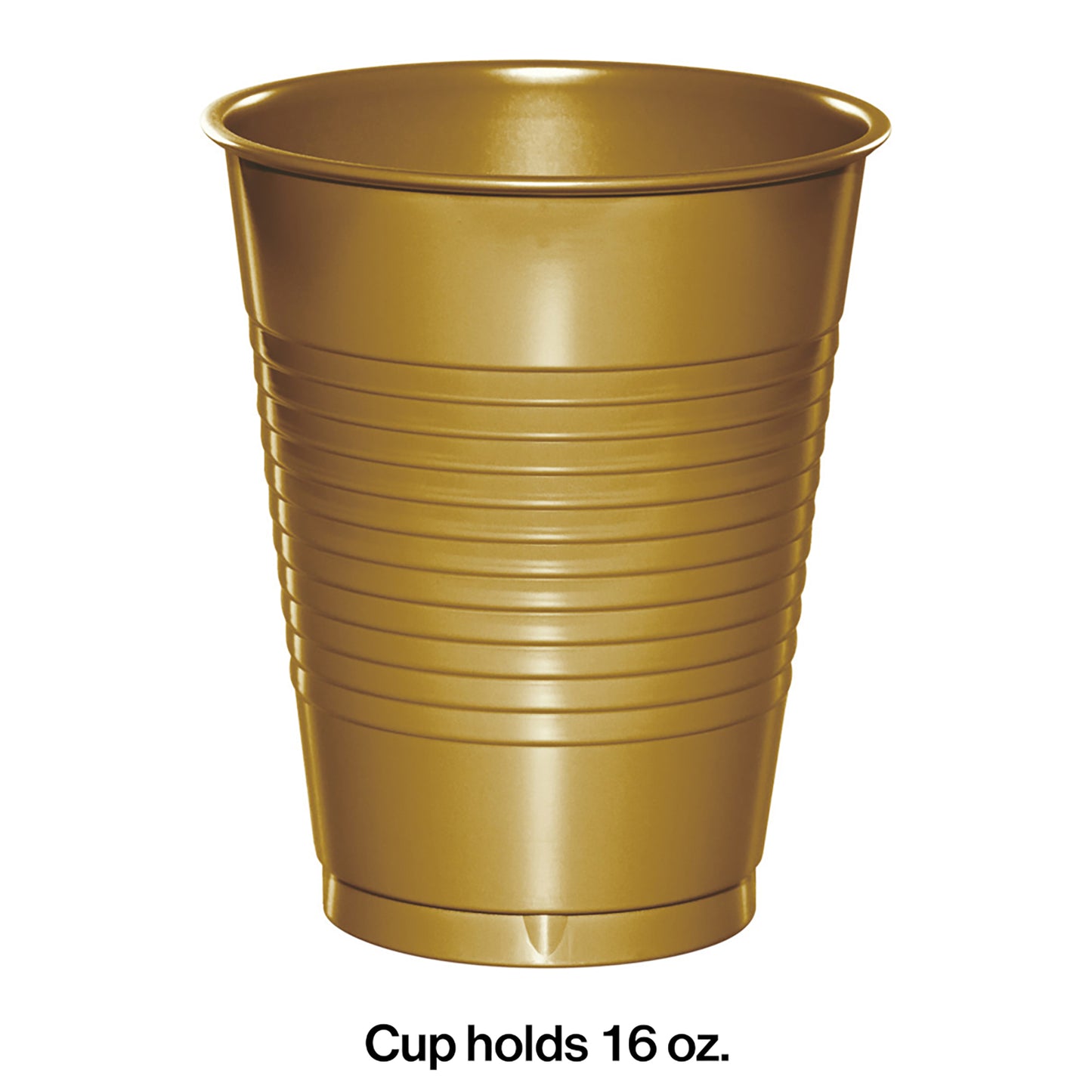 Glittering Gold 16 oz Plastic Cups 240 ct