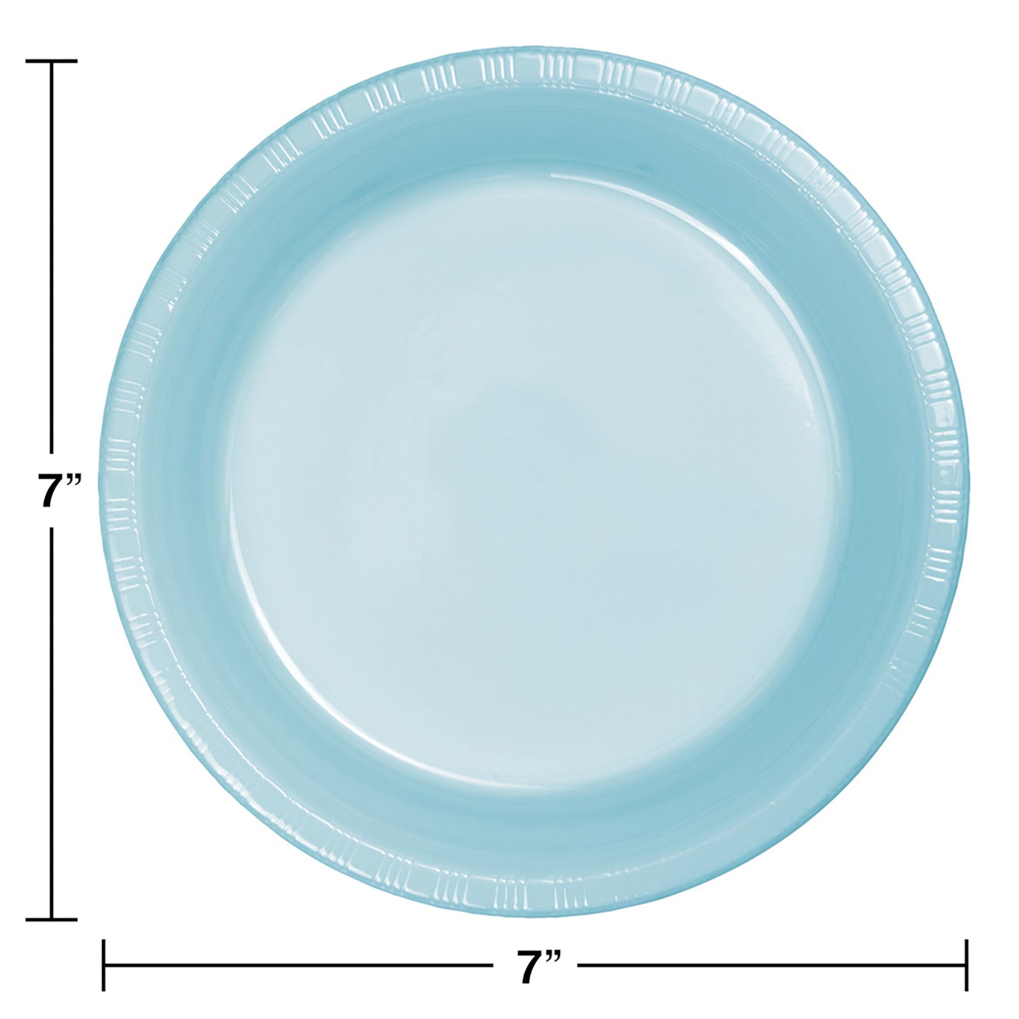 Pastel Blue Plastic Dessert Plates 240 ct