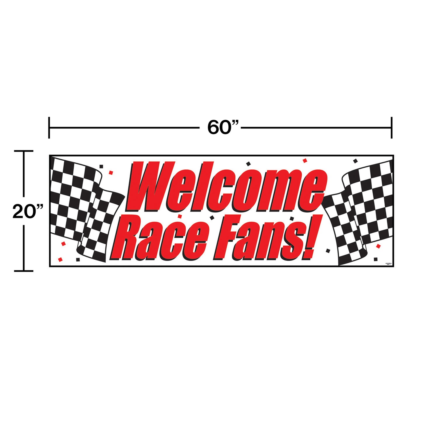 Racing Giant Party Banners 6 ct