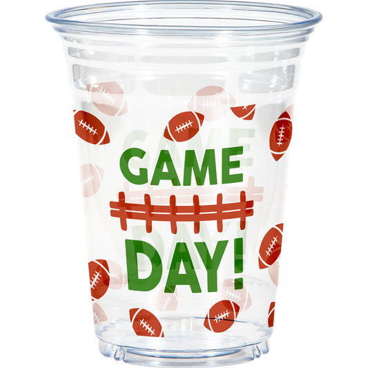 Football 16 oz Plastic Cups 96 ct