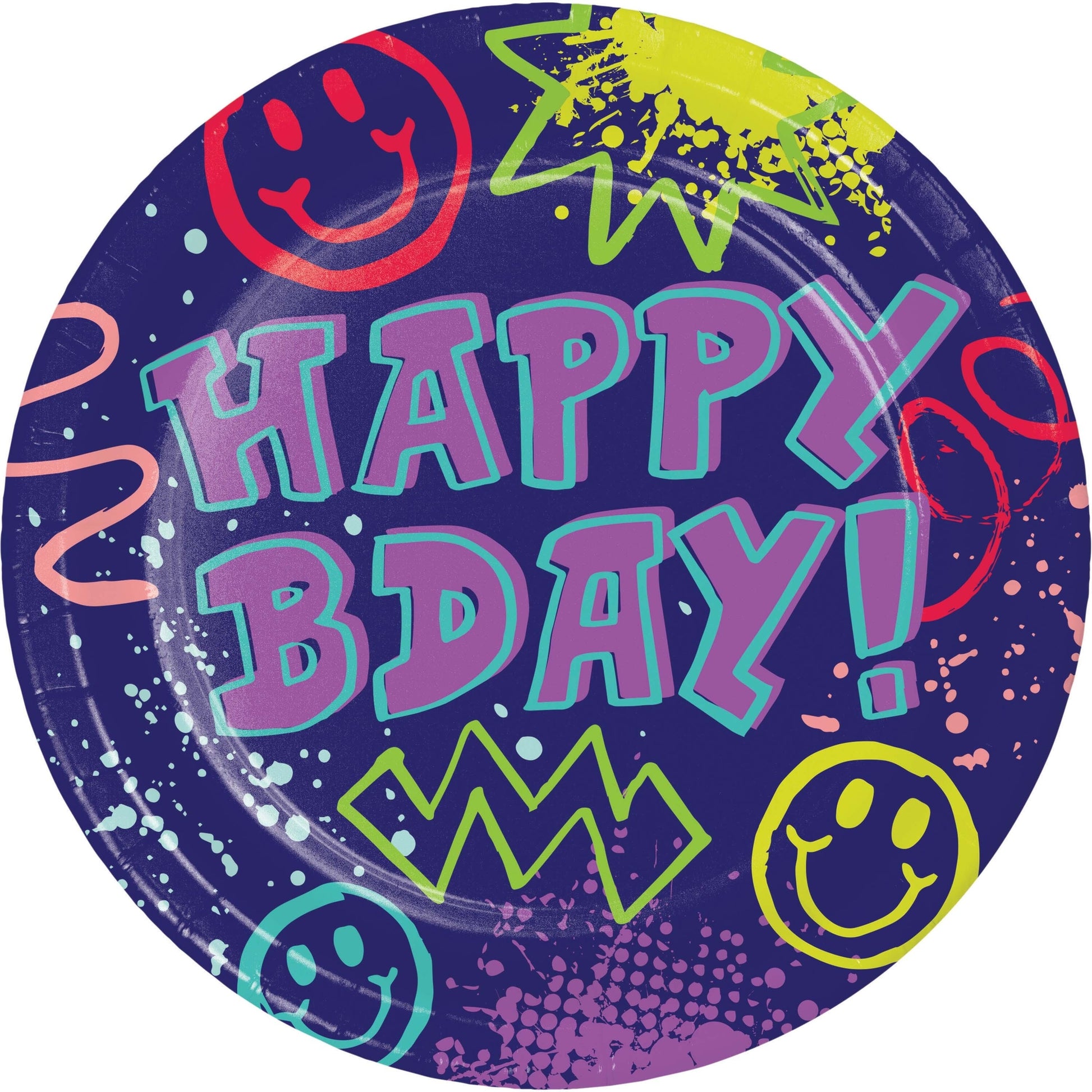 Graffiti Party Dinner Paper Plates 96 ct