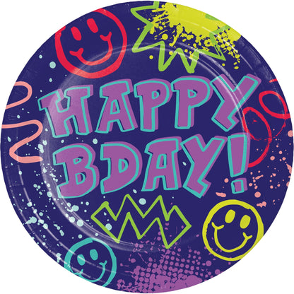 Graffiti Party Dinner Paper Plates 96 ct